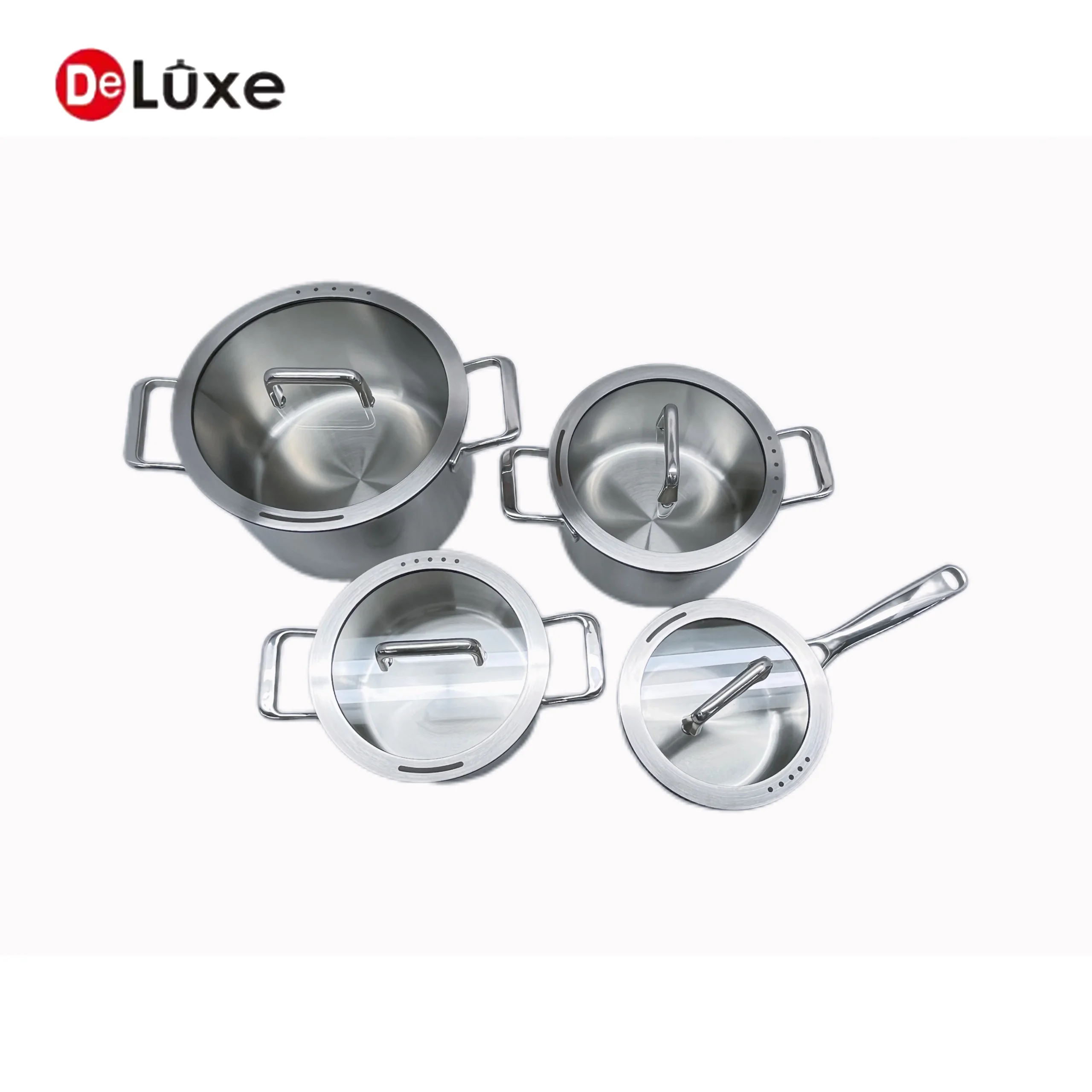 Deluxe 304 stainless steel sauce stock pot set group photo