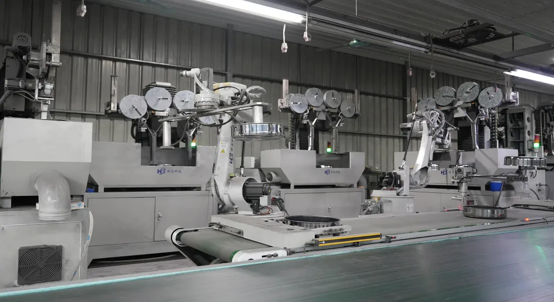 multi-station-robotic-cookware-polishing-line
